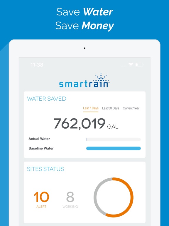 Smart Rain SmartApp® iPad screenshot 1 - Business app