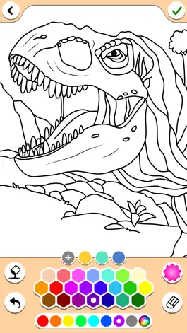 Game screenshot Dino coloring pages book hack