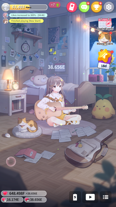 Guitar Girl:Relaxing MusicGame Screenshot