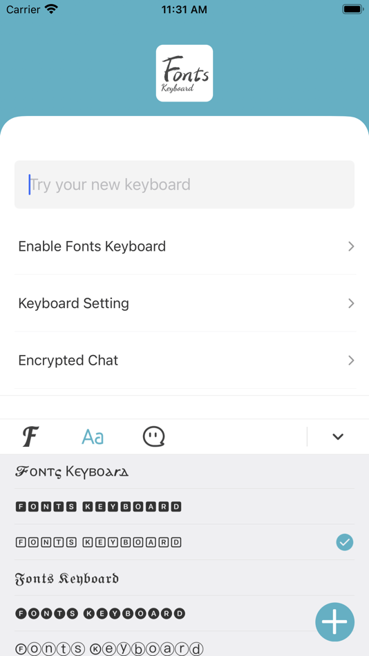 #5. Fonts Keyboard (iOS) By: 宁 朱