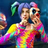 Scary Tie Dye Clown Girl Game