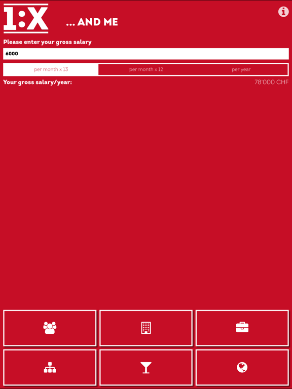 1:X: Salary comparison