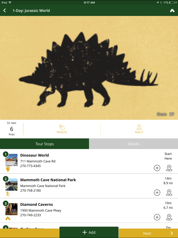 VisitCaveCityKY! iPad screenshot 3 - Travel app