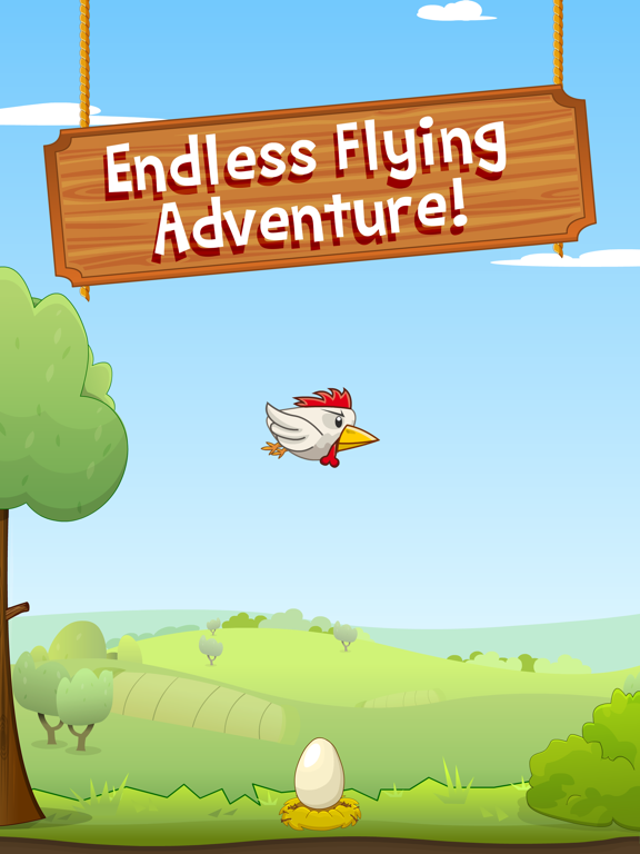 Chicken Flight - Arcade Flyer iPad screenshot
