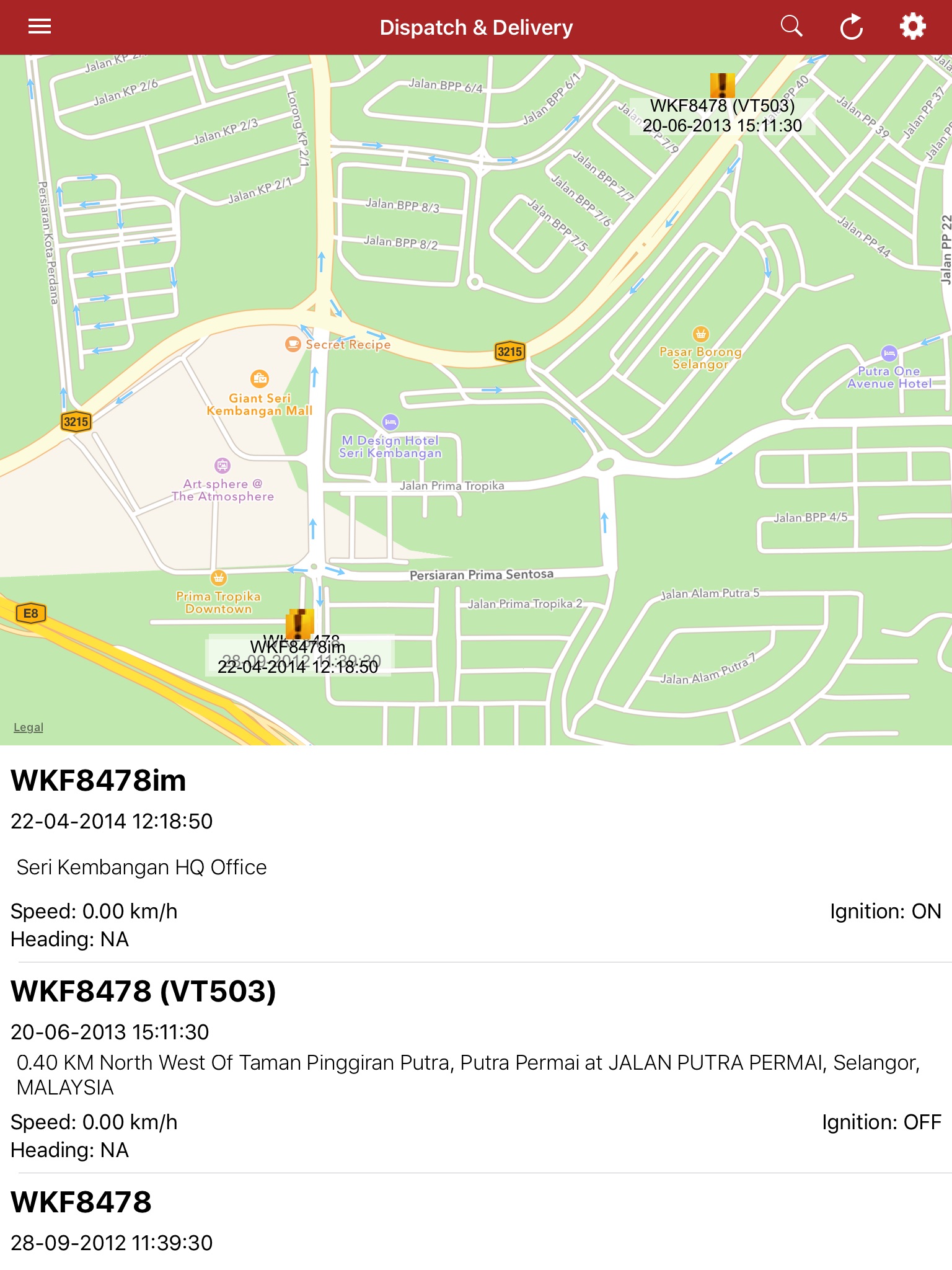 UbiQTrac screenshot 3