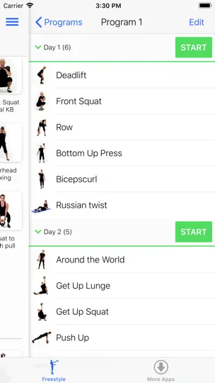 Screenshot von Stark Kettlebell auf dem iPhone 3