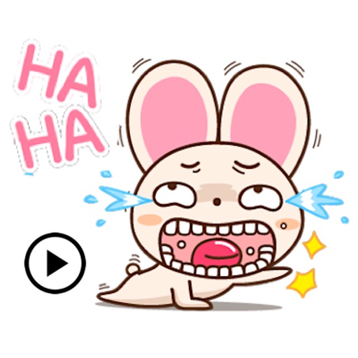 Animated Humor Rabbit Sticker iOS App