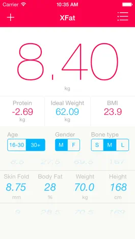 Game screenshot XFat - fat & weight tracker mod apk