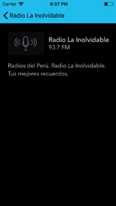 Radio FM La Inolvidable screenshot #3 for iPhone