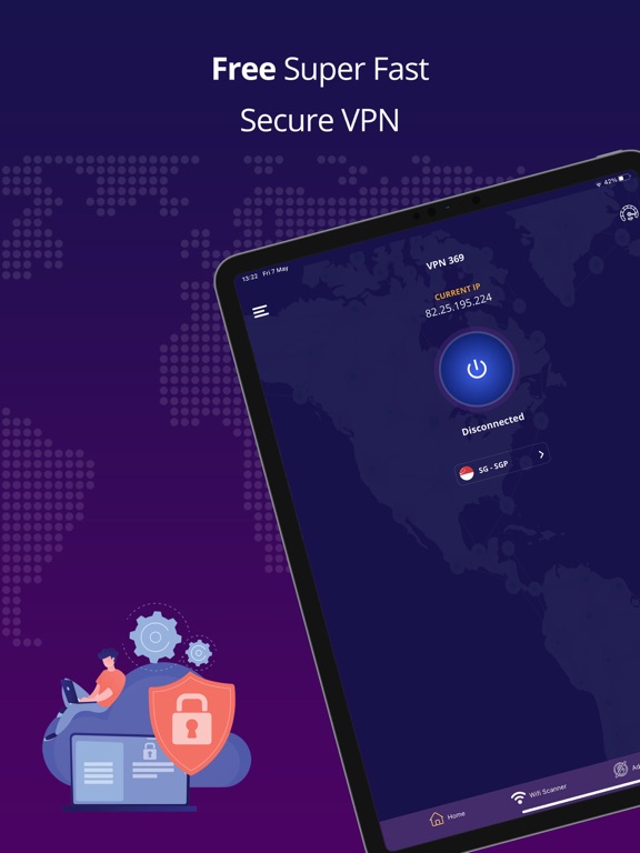 VPN 369-Secure Unlimited Proxy iPad screenshot 4 - Utilities app