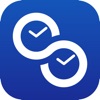 Clock Sync App Blue icon