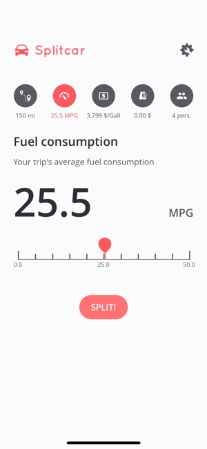 Splitcar - Gas cost calculator(圖2)-速報App