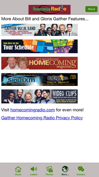 Screenshot #3 pour Bill Gaither Homecoming Radio