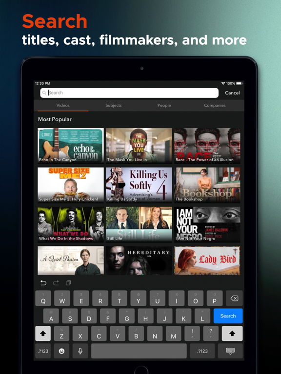 Kanopy iPad screenshot 5 - Entertainment app
