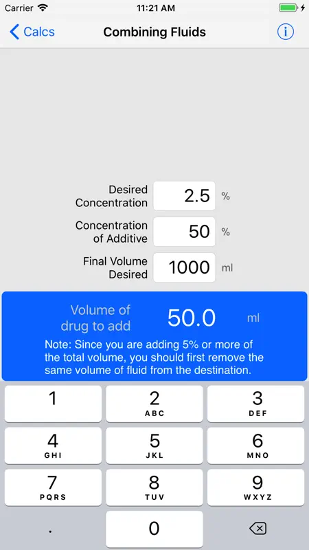 VetPDA Calcs screenshot 4 of 5