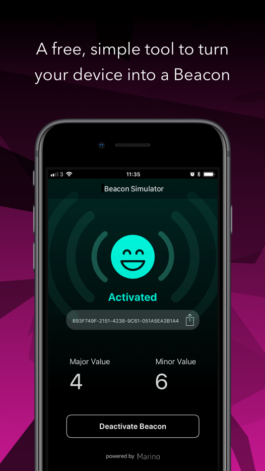 #1. Beacon Simulator (iOS) By: Marino Software