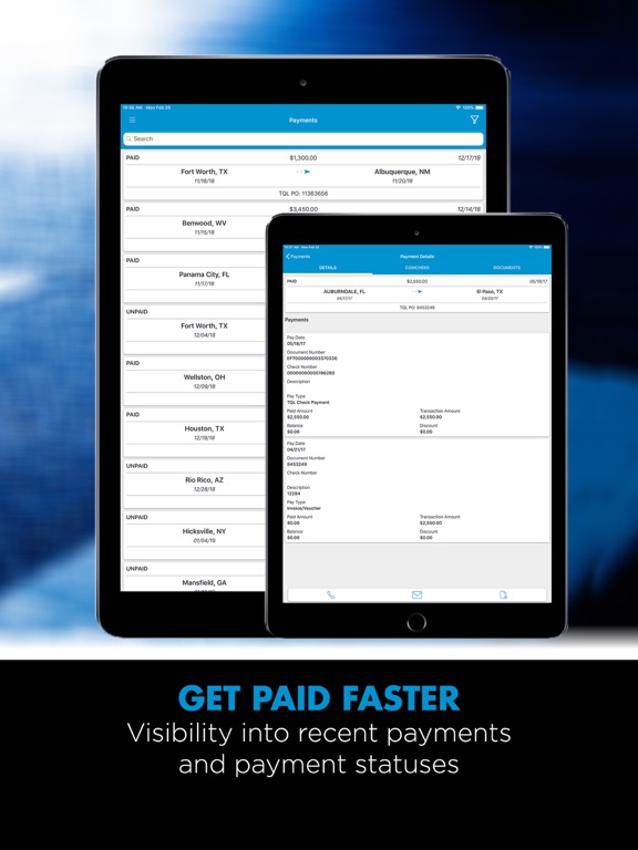 TQL Carrier Dashboard iPad screenshot 5 - Business app