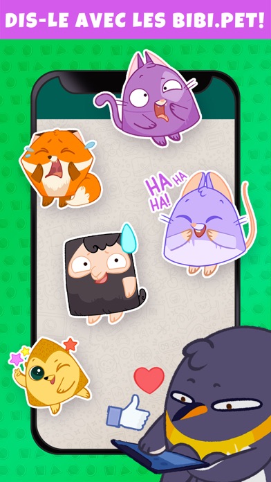 Screenshot #1 pour Bibi Stickers Animés et Emoji