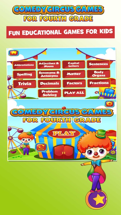 Circus Fourth Grade Games screenshot-0