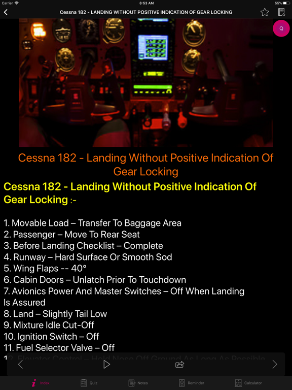Screenshot #6 pour Cessna 182 Preflight Checklist