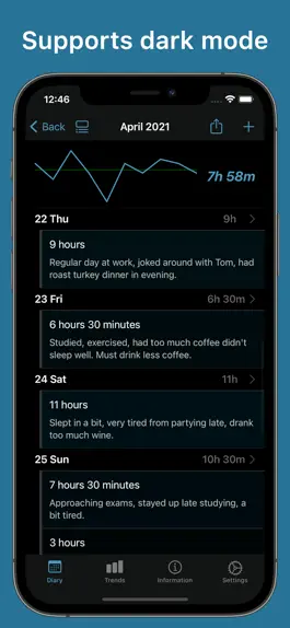 Game screenshot Sleep Track: Log Journal Diary apk