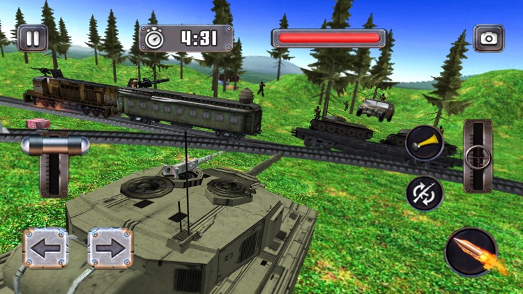 US Army Battle Train Driver 3D screenshot-4