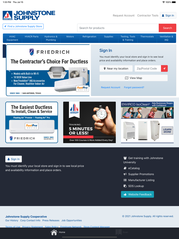 Johnstone Supply HVACR