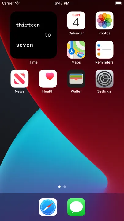 Time - Minimalist Clock Widget iPhone-skjermbilde 4