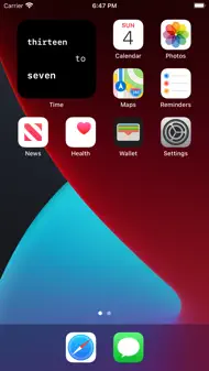 Time - Minimalist Clock Widget iphone bilder 3