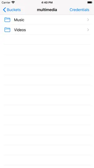 Screenshot von E2 Explorer auf dem iPhone 3