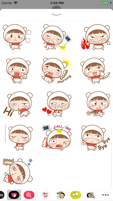 Little Cute Girl Sticker Screenshot