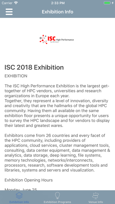 ISC 2018 Exhibition screenshot 1