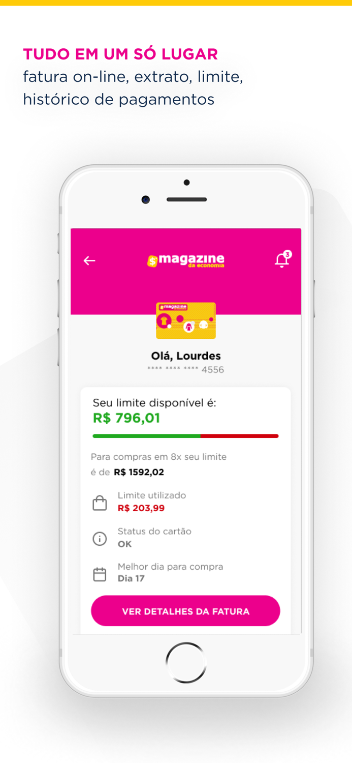 Cartão Magazine da Economia