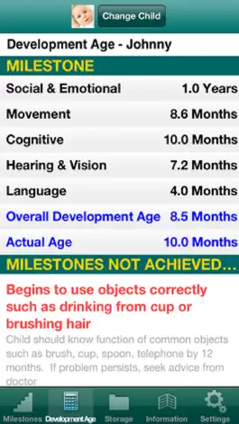 Game screenshot Your Childs Milestones hack