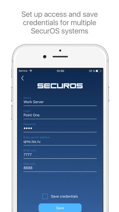 SecurOS Mobile 11 Screenshot