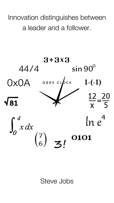 Analog Geek Clock Screenshot