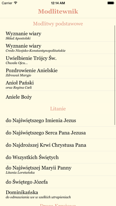 Modlitewnik Screenshot