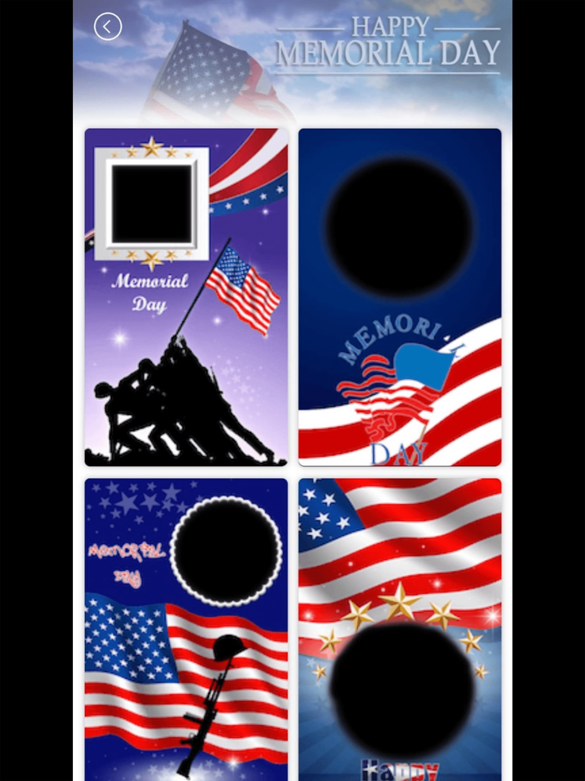 Memorial Day Photo Frames