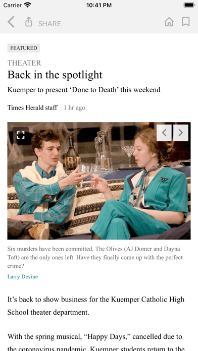 Carroll Times Herald Screenshot