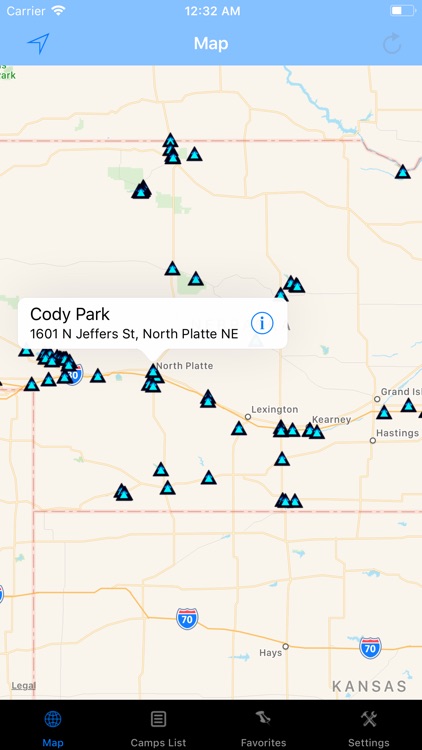 Nebraska – Camping & RV spots