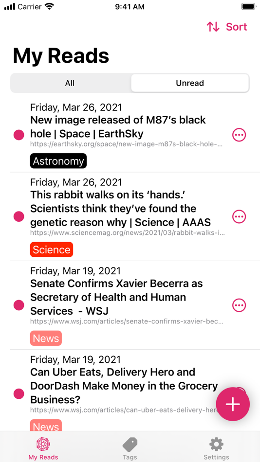 #1. My Reads (macOS) 由: Bean's Bytes, LLC