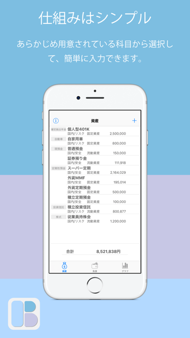 家計のバランスシート screenshot1
