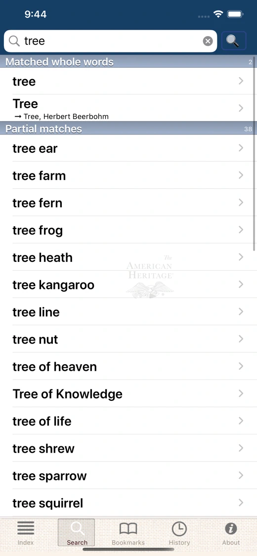 American Heritage Dictionary 5 screenshot 4