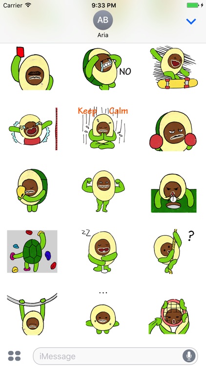 Avocado Love Sport Sticker