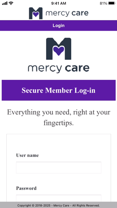 Mercy Care Screenshot