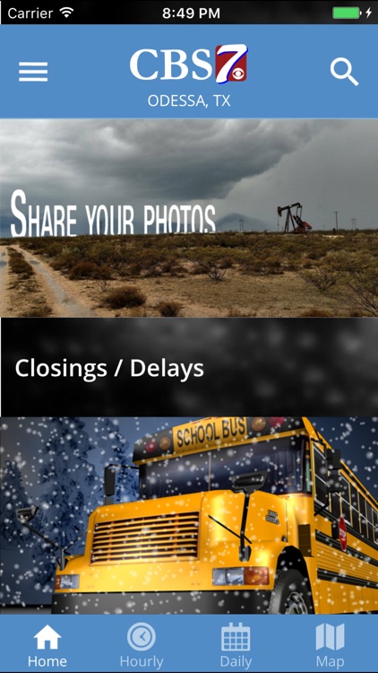The CBS 7 Mobile Radar App