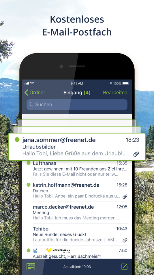 #1. freenet Mail (iOS) 由: freenet.de GmbH