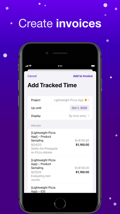 Orbit: Time-based Invoicing Screenshot