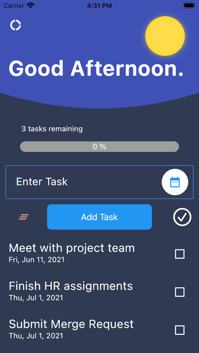 Daily - Reminders Screenshot
