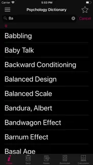 psychology dictionary terms iphone screenshot 2
